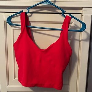 Lululemon Red Align Tank, Size 6.